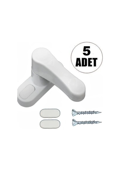 5 Adet Pvc Pencere Kapı Pimapen Kilidi Çekmeli Emniyet Kilidi Set