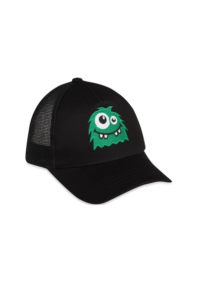 Civil Baby Monster Bebek Erkek Kep Şapka - Siyah