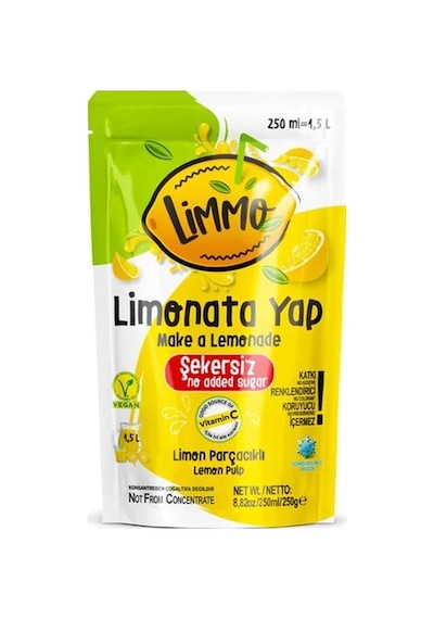Limonata Şekersiz 250 Ml
