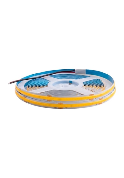 24v 8mm Esnek Cob Şerit Led 2700k Gün Işığı 320 Ledli Ip20 5m