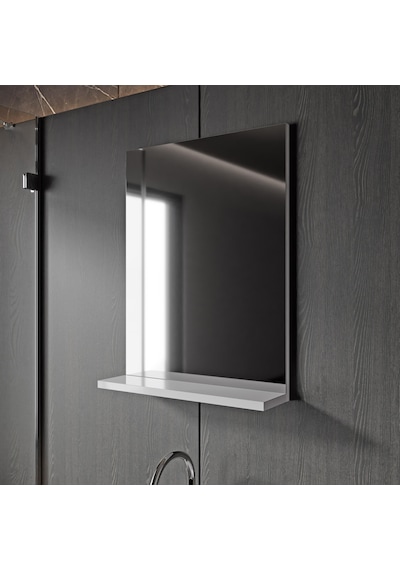 Karen Banyo Milano 50 Cm Lavabolu Banyo Dolabı,lavabo Dahil, Ayna Dahil,sonomo Meşe Beyaz