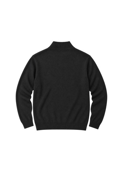 Battalmoda Erkek Büyük Beden Antrasit Fermuarlı Dik Yaka Pamuklu Hırka 3xl-4xl-5xl-6xl