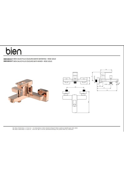 Salvo Plus Colours - Banyo Bataryası - Rose Gold Bb01065217 Rose Gold