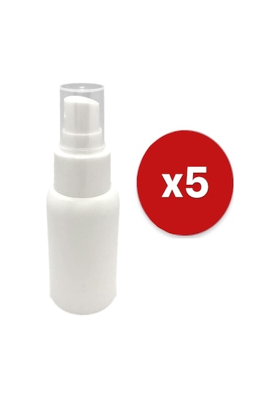 50Ml Plastik Boş Şişe Spreyli Dezenfektan Şişe 5 Adet