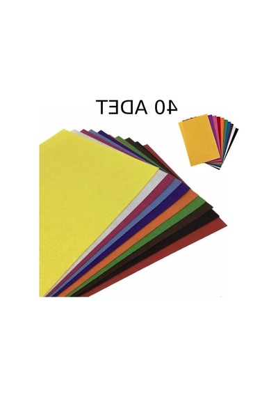 Karışık Renklerde 40 Adet A4 Boyutunda Keçe - 20x30 Cm