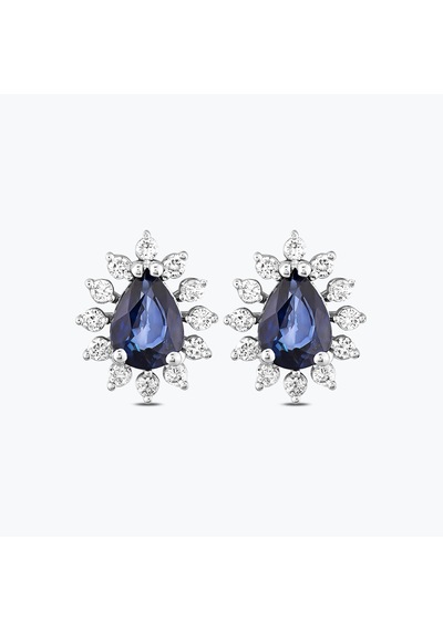 Altınbaş Pırlanta Safir Küpe N11.10