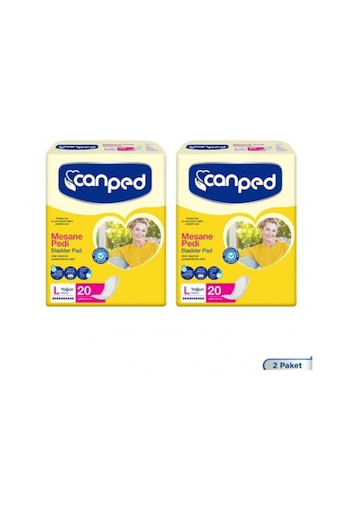 Canped Mesane Pedi Yoğun L Beden 20 Adet X 2 Adet PKT.CANPED.112 L