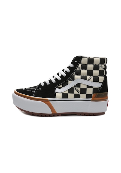 0a4btwvlv1-r Vans Ua Sk8-hi Stacked Spor Ayakkabı Siyah 001