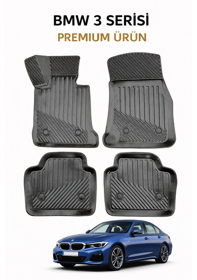 Bmw 3 Serisi E45 1997-2006 İle Uyumlu 3d Oto Paspas Premium