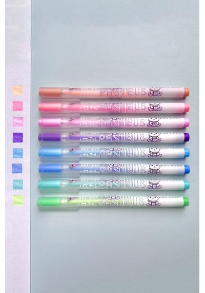 Jel Kalem Seti "pastels.", 0.8 , 8 Renk Pastel