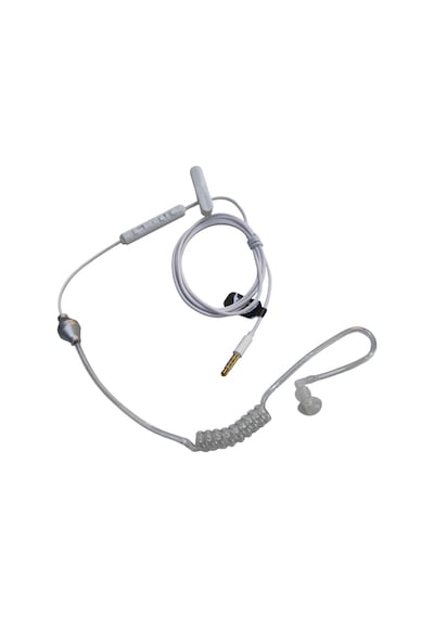 Mikrofonlu 3.5mm 4 Boğum Sipiral Mono Koruma Kulaklığı "kablolu Kulaklık"