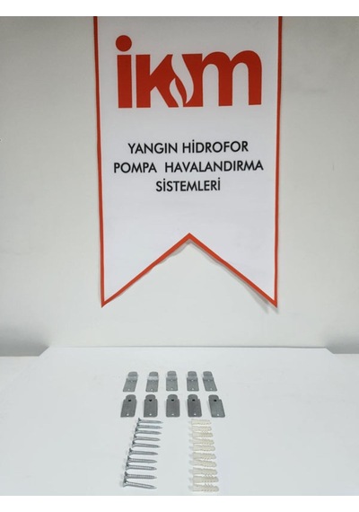 10 Adet Yangın Tüpü Askı Aparatı Metal