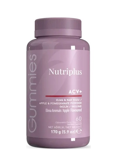 Nutriplus Elma Sirkesi Aromalı Gummy 60 Adet