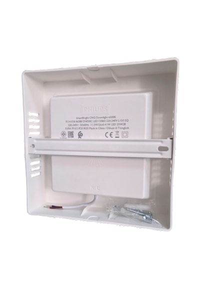 Philips Sıvaüstü Küçük Model Tavan Lamba 12,5w 6500k Beyaz Işık 1250 Lümen 16,5 Cm Kare Plastik Gövde Beyaz - Beyaz Işık