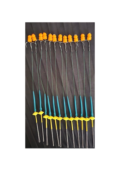 Yemleme Botu 12 Turuncu Kubbe Rig Ve Boli Yüzen Model 12 Takım İnneler 2,3 No İnnesi Kambur Deyildir