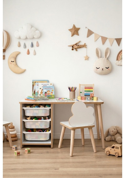 Çocuk Masa Sandalye Takımı-3 Sepetli Çocuk Çalışma Masası Aktivite Masası Yaz-sil Bulut Sandalye Beyaz Çocuk Masa Sandalye Takımı-3 Sepetli Çocuk Çalışma Masası Aktivite Masası Yaz-sil Bulut Sandalye Beyaz