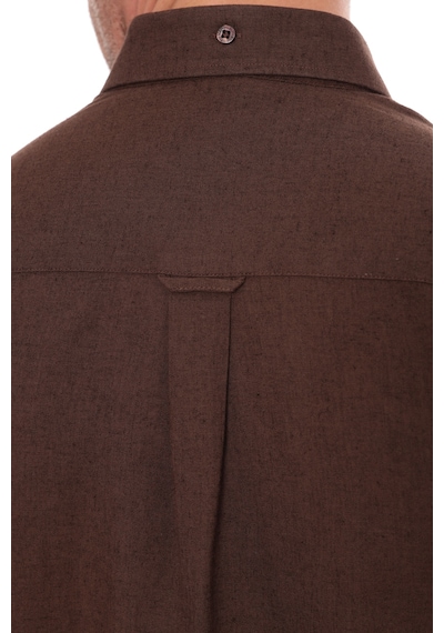 Slim Fit Uzun Kol Yaka Düğmeli Nefes Alan Keten Hediye Kutulu Erkek Gömlek Fs-004548 - Koyu Kahve-3239 Slim Fit Uzun Kol Yaka Düğmeli Nefes Alan Keten Hediye Kutulu Erkek Gömlek Fs-004548 - Koyu Kahve-3239