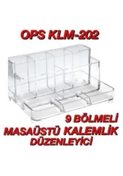 Ops Klm 202 Masaüstü Organizer Şeffaf Çok Renkli