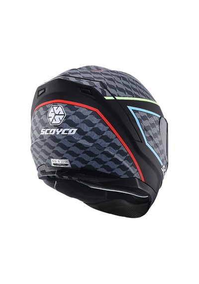 Scoyco Double Ve Güneş Vizörlü Full Face Motosiklet Kaskı