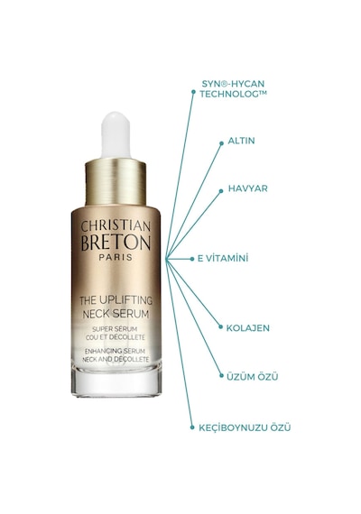 The Uplifting Boyun Ve Dekolte Bölgesi İnce Çizgi Ve Kırışıklık Azaltıcı Serumu 30ml