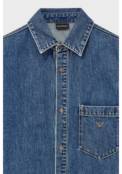 Emporio Armani Logolu Pamuklu Regular Fit Göğüs Cepli Gömlek Erkek Gömlek Em007105 Af17805 Mb002 Lacivert Emporio Armani Logolu Pamuklu Regular Fit Göğüs Cepli Gömlek Erkek Gömlek Em007105 Af17805 Mb002 Lacivert