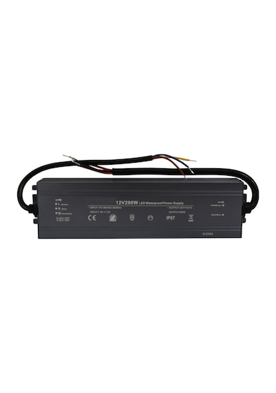 HazarLed 12 Volt 16,7 Amper Ip67 Su Geçirmez Dış Cephe Led Adaptör 200 Watt