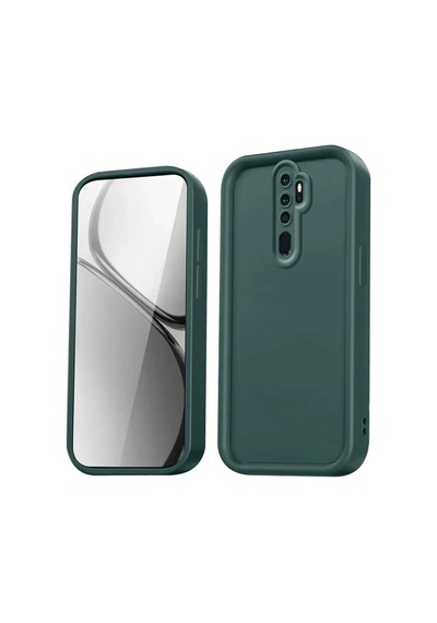 Xiaomi Redmi Note 8 Pro Kılıf Viera Silikon - Koyu Yeşil Koyu Yesil
