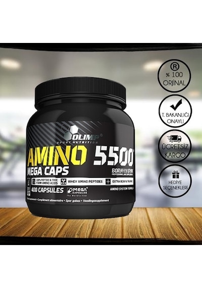 Olimp Amino 5500 400 Kapsül + Hediyeli Olimp Amino 5500 400 Kapsül + Hediyeli