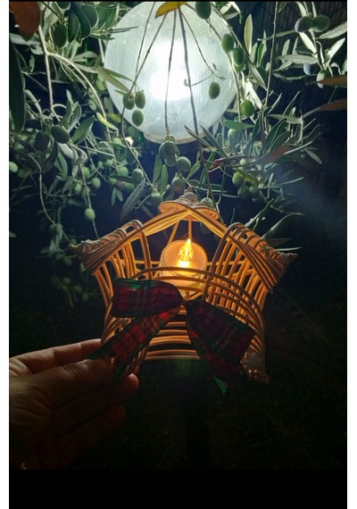 Bambu Noel Mumluk 3'lü Tealight Bej