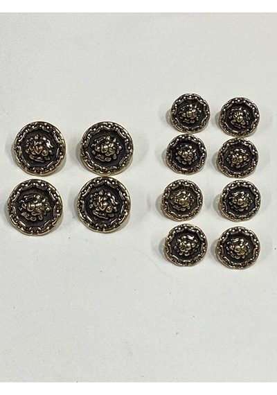 Blazer Ceket Düğmesi / Aslan Zincir Model / Gold Takım
