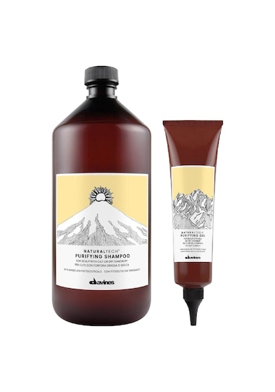 Davines Naturaltech Purifying Kepeğe Karşı Jel Şampuan 1 L + Jel 150 ML