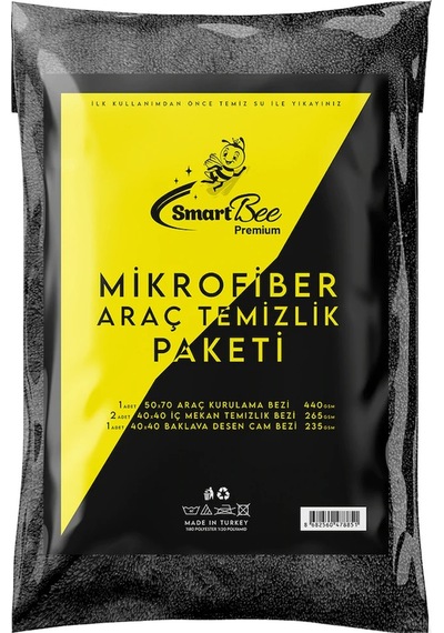 Smartbee Premium Mikrofiber Bez Araç Temizlik Paketi