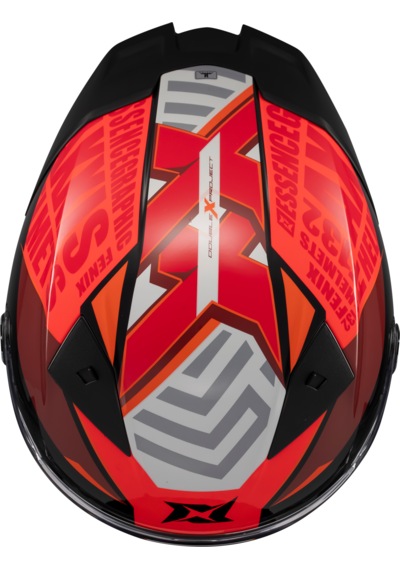 Axxis Fenix Essence Motosiklet Kaskı Gri - Kırmızı - Siyah