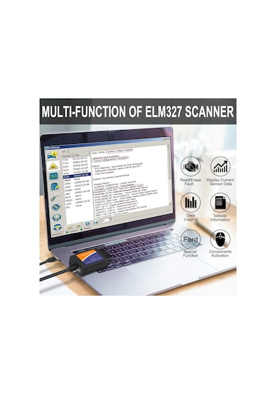 Elm327 Usb V1.5 Obd2 Araç Arıza Tespit Cihazı Ford Tam Uyumlu