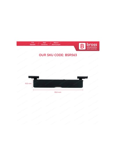 Mercedes C W204 için Tavan Çıta Port Kapak 2046983530 95x15 MM N11.9486