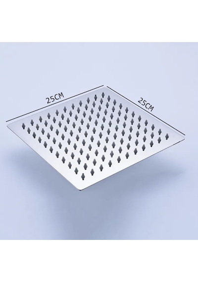 Fawer Kare Paslanmaz Çelik Tepe Duş Başlığı Krom 25 x 25 Krom