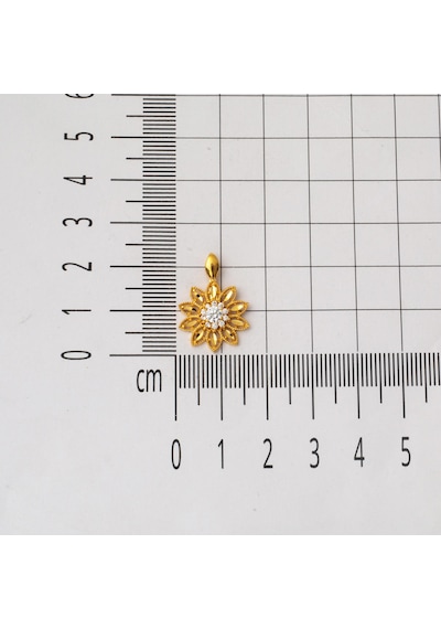 Lotus Çiçeği 22 Ayar Altın Kolye Ucu