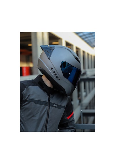 Rapıd 2 Race Mat Tıtanıum Kask Gökkuşagı Camlı + Spoiler Mat Titanium