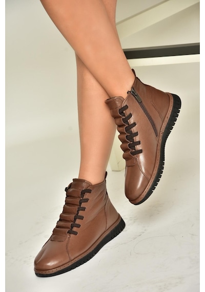 Fox Shoes T555366203 Kahverengi Hakiki Deri Comfort Ortopedik Taban Kadın Bot Kahverengi Fox Shoes T555366203 Kahverengi Hakiki Deri Comfort Ortopedik Taban Kadın Bot Kahverengi