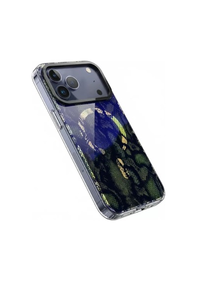 Onegif Apple İphone 17 Pro Desina Magsafe Kapak - Desen 7 Mavi