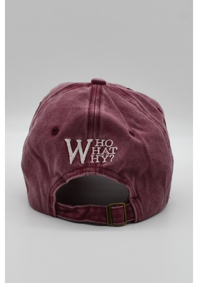 Külah Kadın Bordo Eskitme Vintage Kep Şapka - Standart Bordo