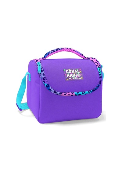 Coral High Mor Leopar Isı Yalıtımlı Beslenme Çantası - Kız Çocuk