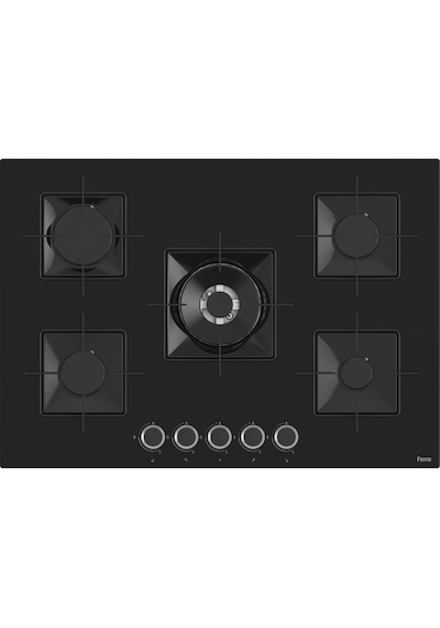 Ferre Flowart Serisi Siyah Ankastre Set SS035 - QBL63CS - D063