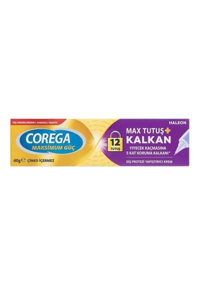 Corega Max Kontrol + Tutuş Tat İçermez 40 Gr Protez Diş Yapıştırıcı