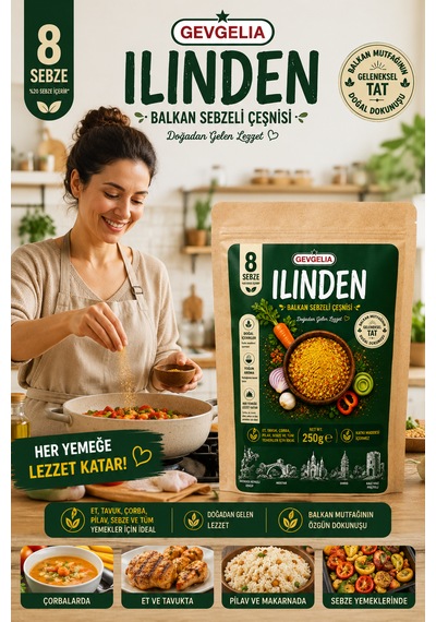 Gevgelıa Ilınden Balkan Sebze Çeşnisi 250 Gram %20 Hediyeli