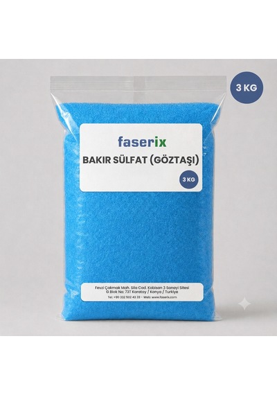 Bakır Sülfat Göz Taşı 1. Kalite-3 Kg