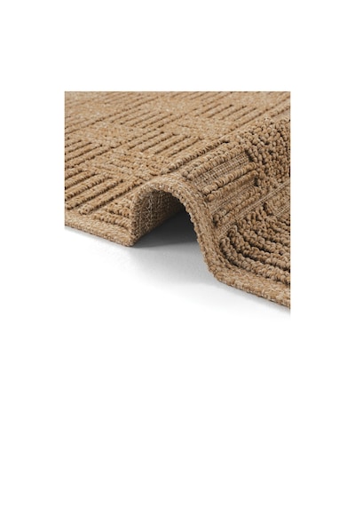 Cool Halı Mirage Kahverengi Dama Desenli Kilim Kaymaz Tabanlı Yıkanabilir Bohem Salon Mutfak Kilimi