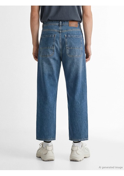 Lcw Jeans İndigo Super Baggy Fit Erkek Jean Pantolon