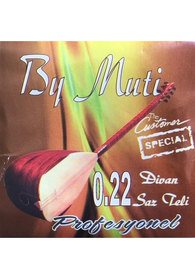 By Muti Mt-22 Divan Teli 0.22 Beyaz Bam Bamlı