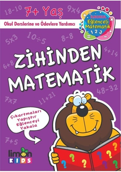 Limon Kids - Eğlenceli Matematik Zihinden Matematik 7+ Yaş